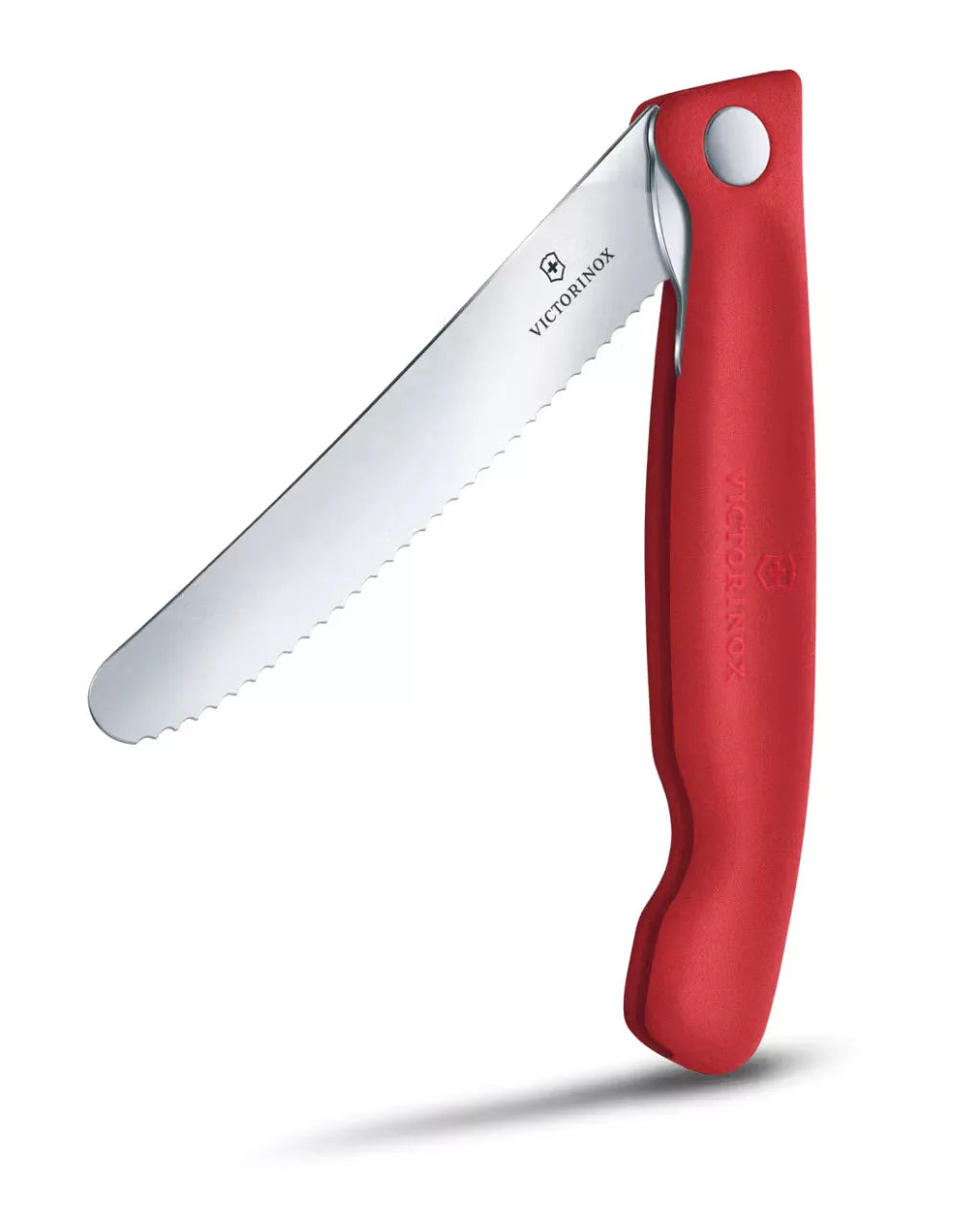 Swiss Classic Serrated Foldable Knife – Chili Red