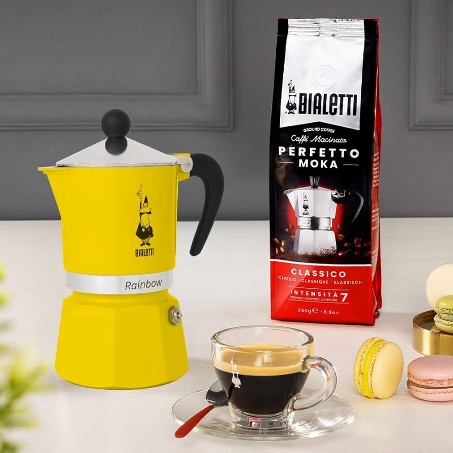 Rainbow Coffee Maker, 6 Cup – Yellow