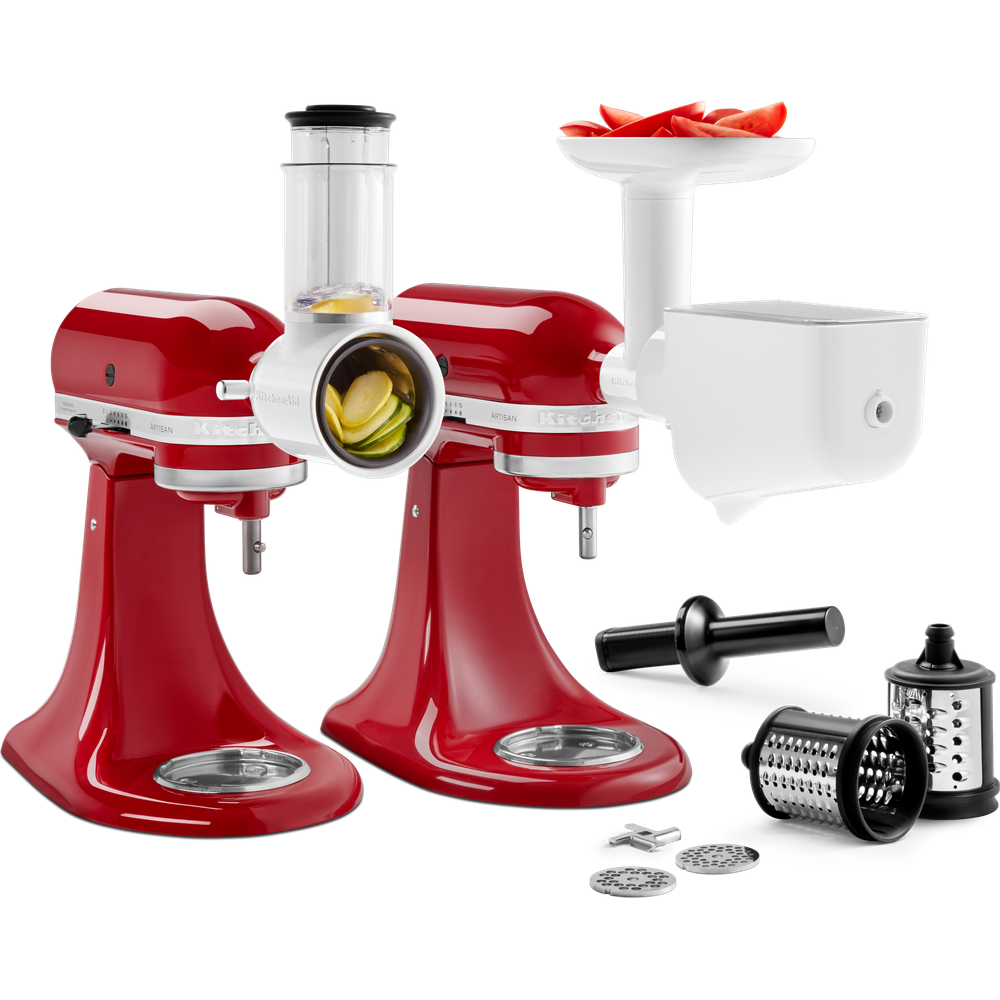 Gourmet mixer attachment set