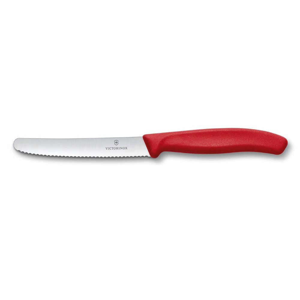 Swiss Classic Breakfast Knife Serrated Red