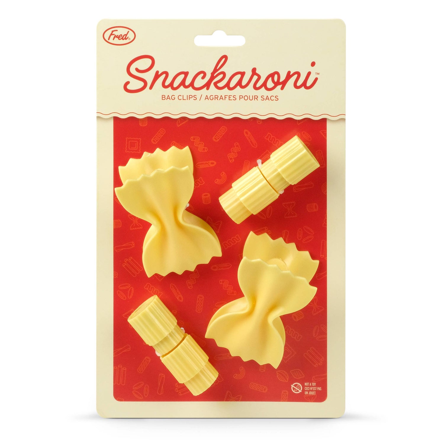 SNACKARONI - Pasta Bag Clips - Set of 4
