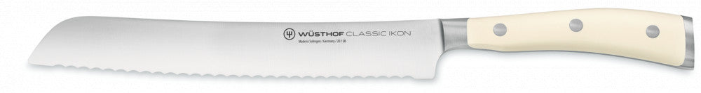 Classic Ikon Creme Bread Knife 20 cm