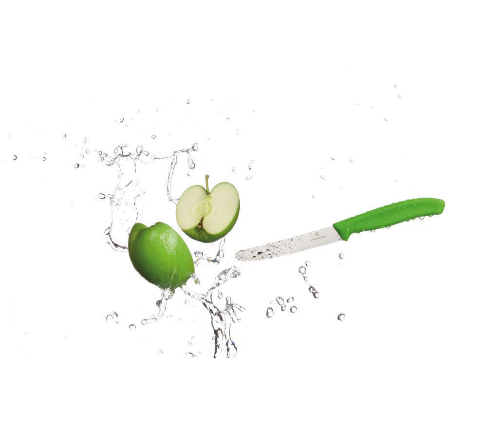 Swiss Classic Breakfast Knife Serrated Green