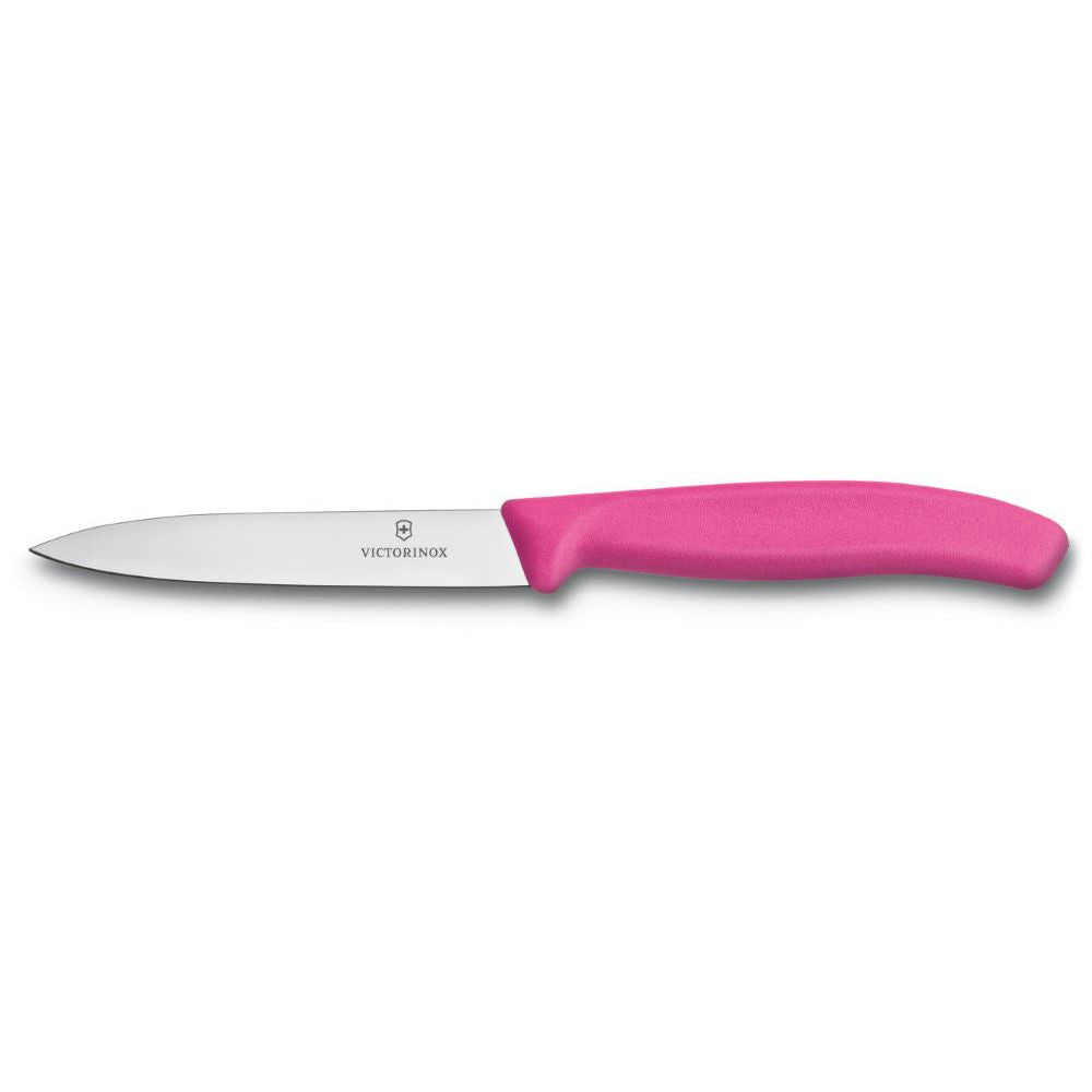 Swiss Classic Chopping Knife Straight Pointed 10 cm Pink