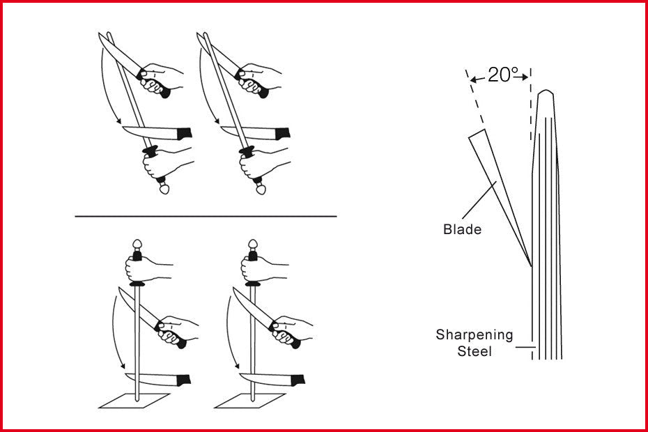 Ikon Sharpening Steel 26 cm Stone