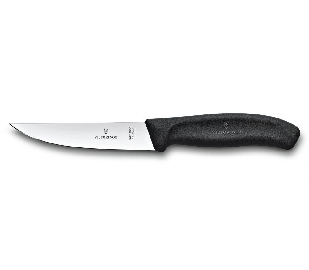 Swiss Classic Slicing Knife Narrow 12 cm Black Blister Pack