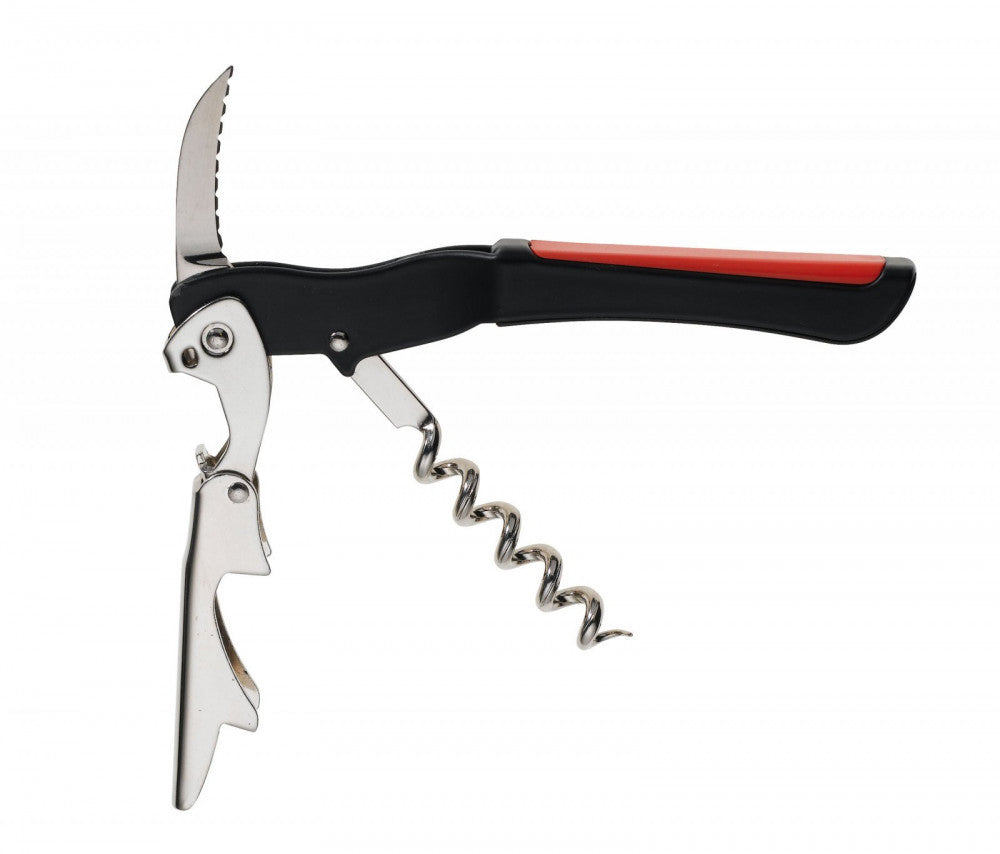 Waiter Opener with Blade Red & Black